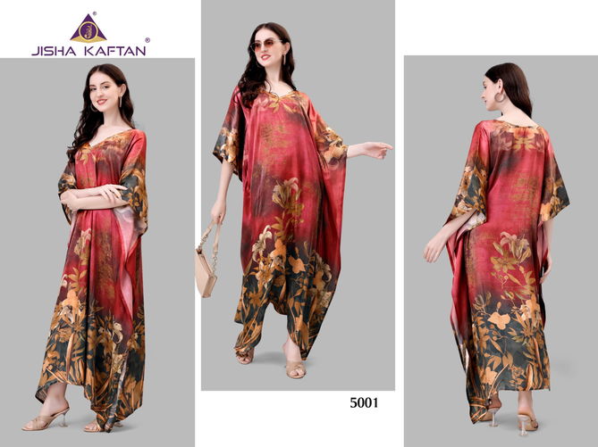 Jelite Natural Satin Fancy Printed Kaftan Catalog